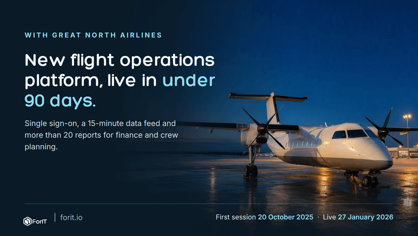 How Great North Airlines replaced its flight operations platform in under 90 days
